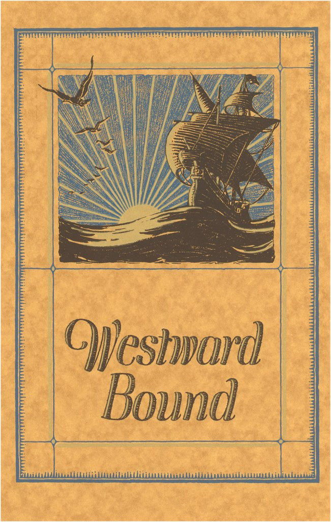 Detail of Westward Bound Galleon on Sea by Anonymous