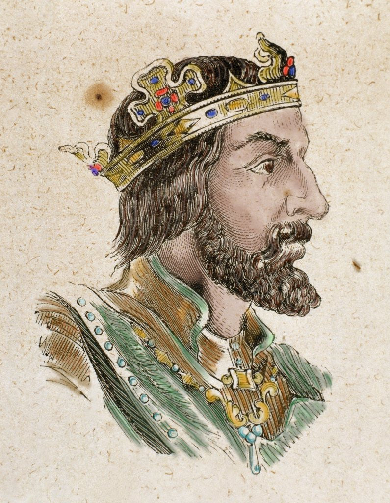 Detail of Wittiza (687-709) by Anonymous