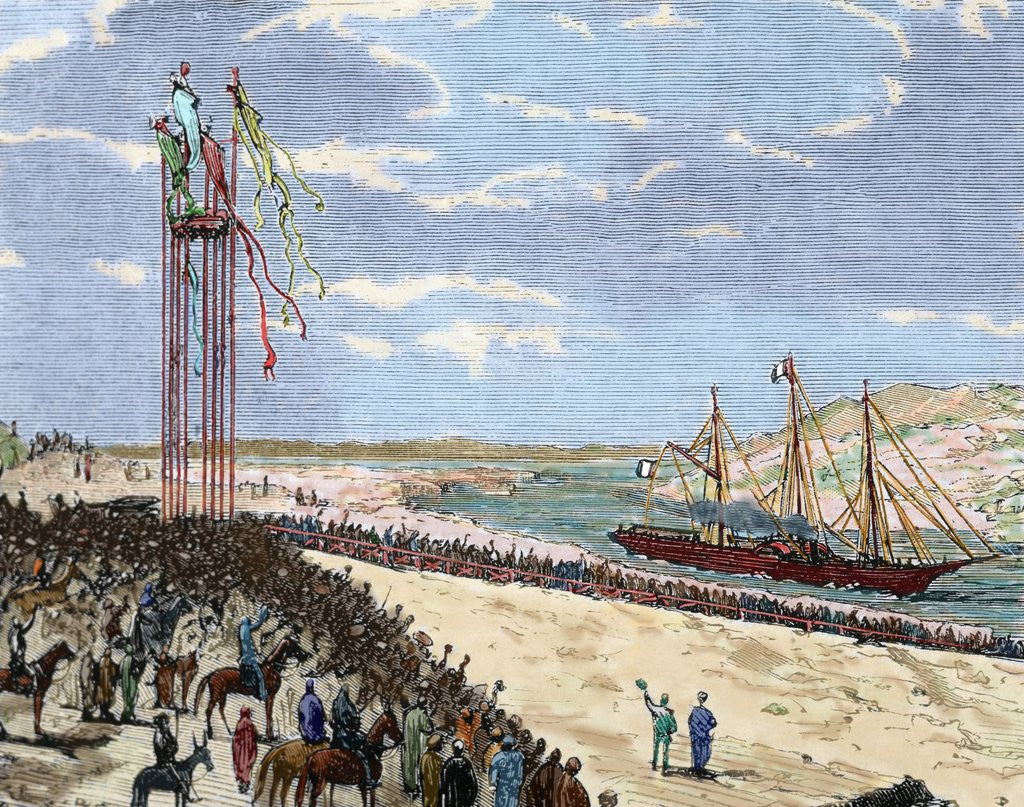 Detail of Arrival of the 'Eagle' to Ismailia by Anonymous