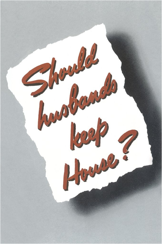 Detail of Should Husbands Keep House? by Anonymous