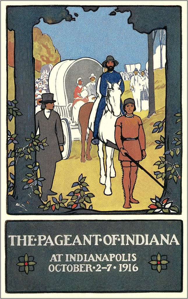 Detail of Pageant of Indiana poster by Anonymous