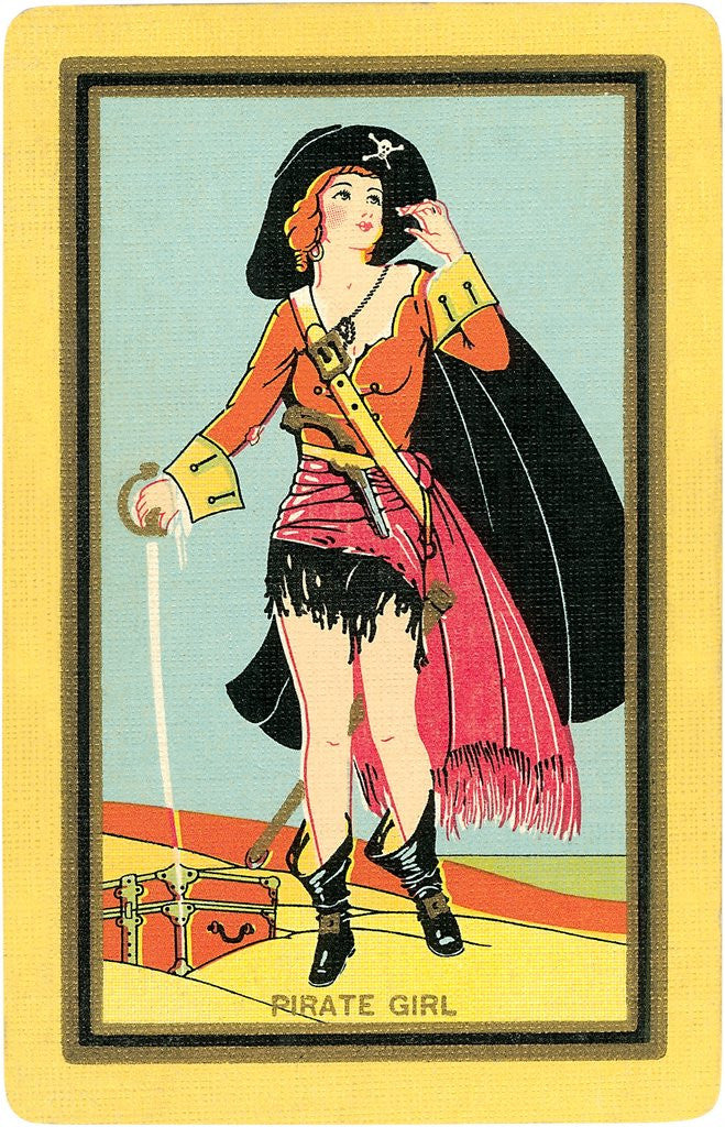 Detail of Pirate Girl card by Corbis