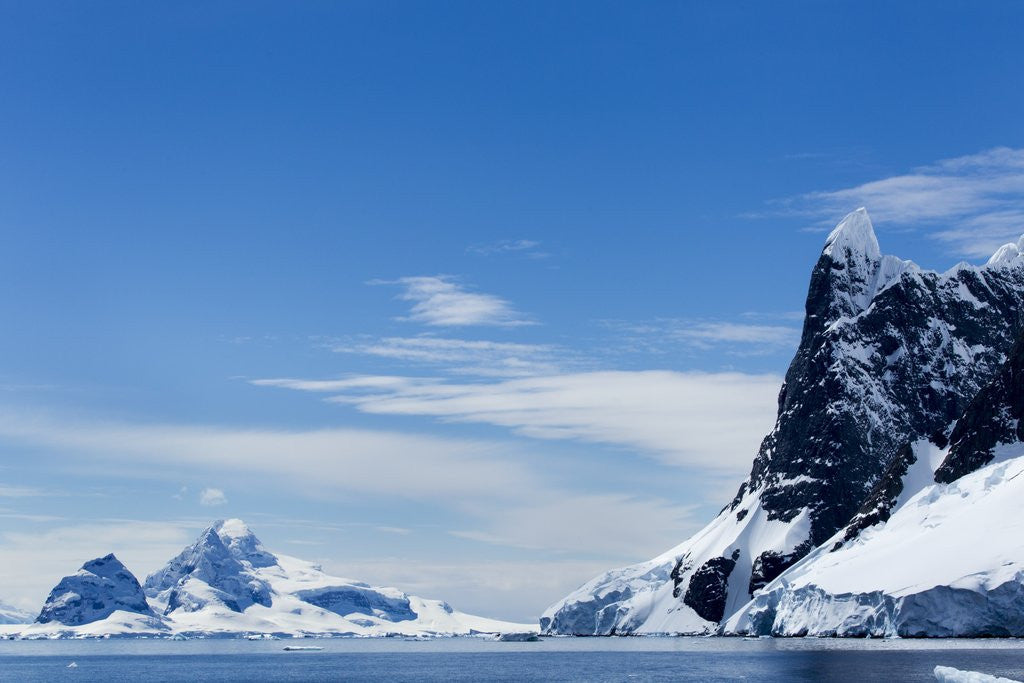 Detail of Mountain Peaks, Lemaire Channel, Antarctica by Anonymous