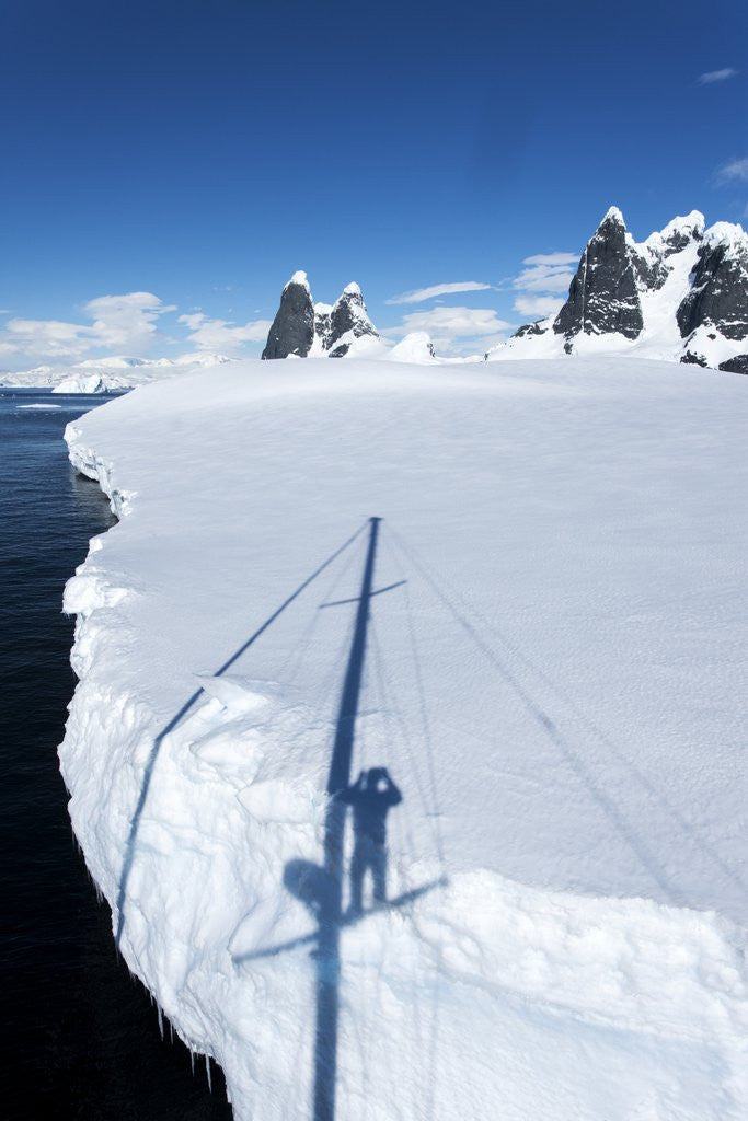 Detail of Yacht's shadow and iceberg, Antarctica by Anonymous