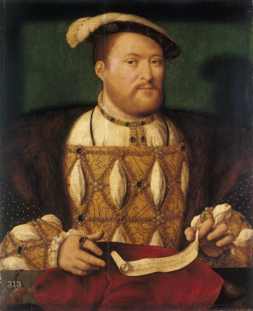 Detail of Portrait of Henry VIII by Anonymous
