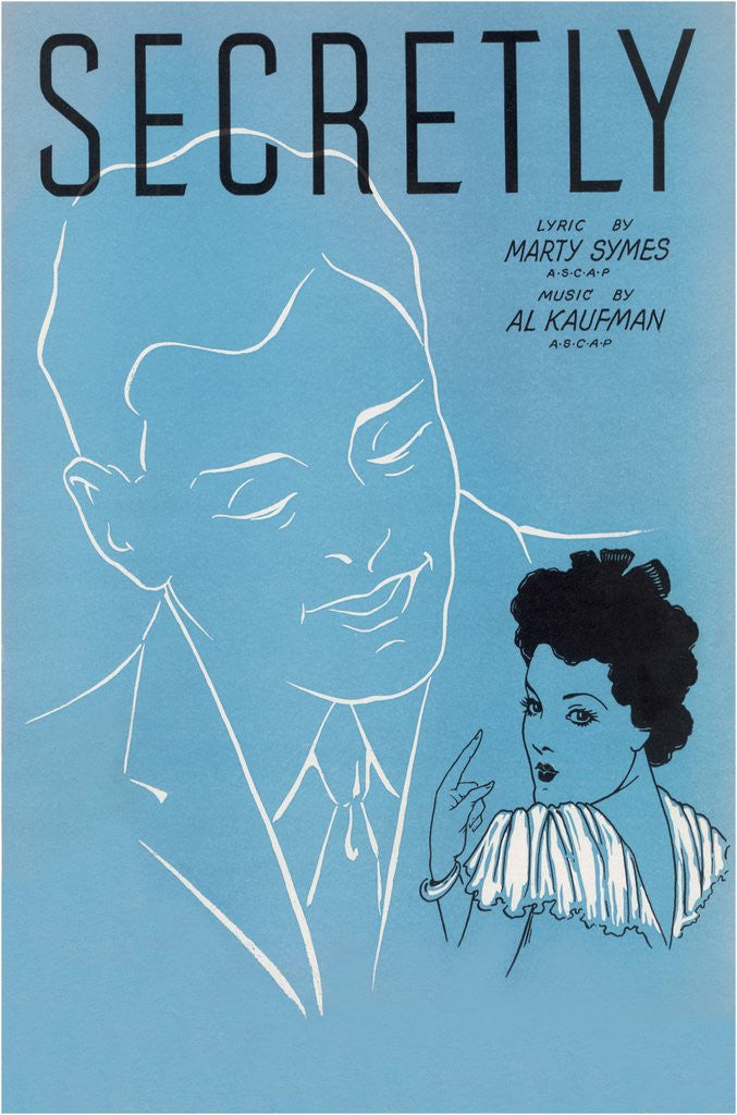 Detail of Sheet Music for Secretly by Anonymous