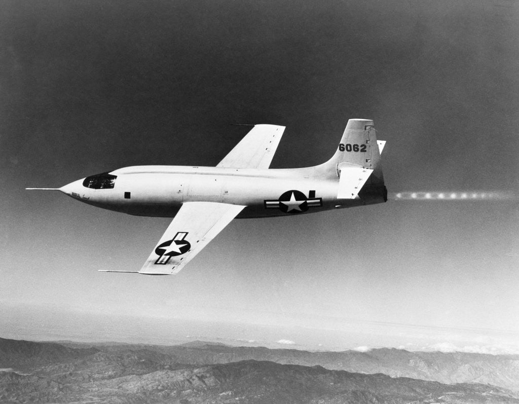 Detail of 1940s 1950s Bell X-1 US air force plane by Corbis