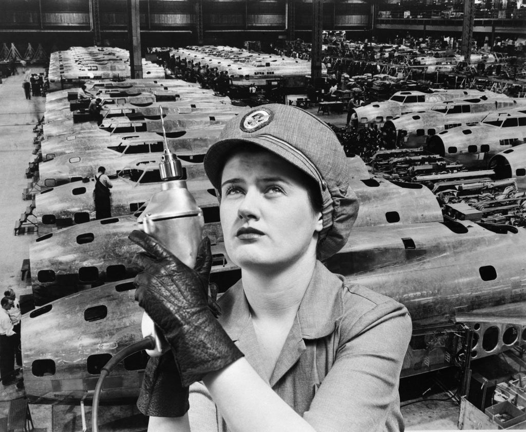 Detail of 1940s Rosie the Riveter by Anonymous