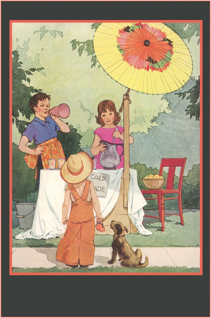 Detail of Children's Lemonade Stand by Anonymous