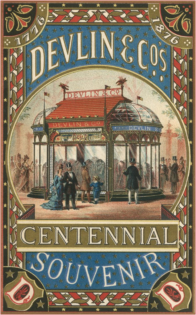Detail of Devlin Centennial Souvenir, 1876 by Corbis