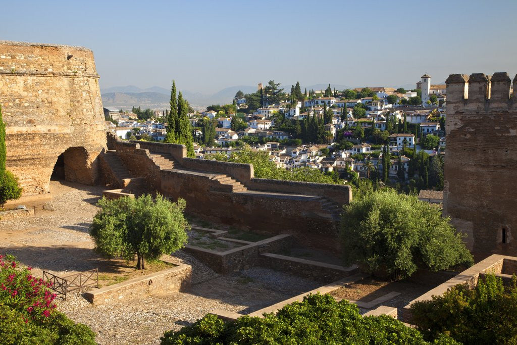 Detail of Generalife gardens in Alhambra, Granada, Spain by Anonymous