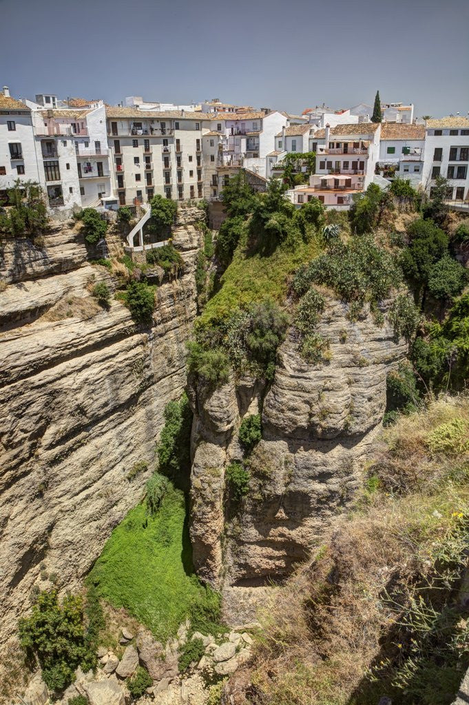 Detail of Houses on edge of the Tajo Gorge, Spain by Anonymous