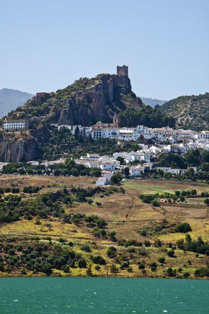 Detail of The whitewashed village of Zahara de la Sierra, Spain by Anonymous