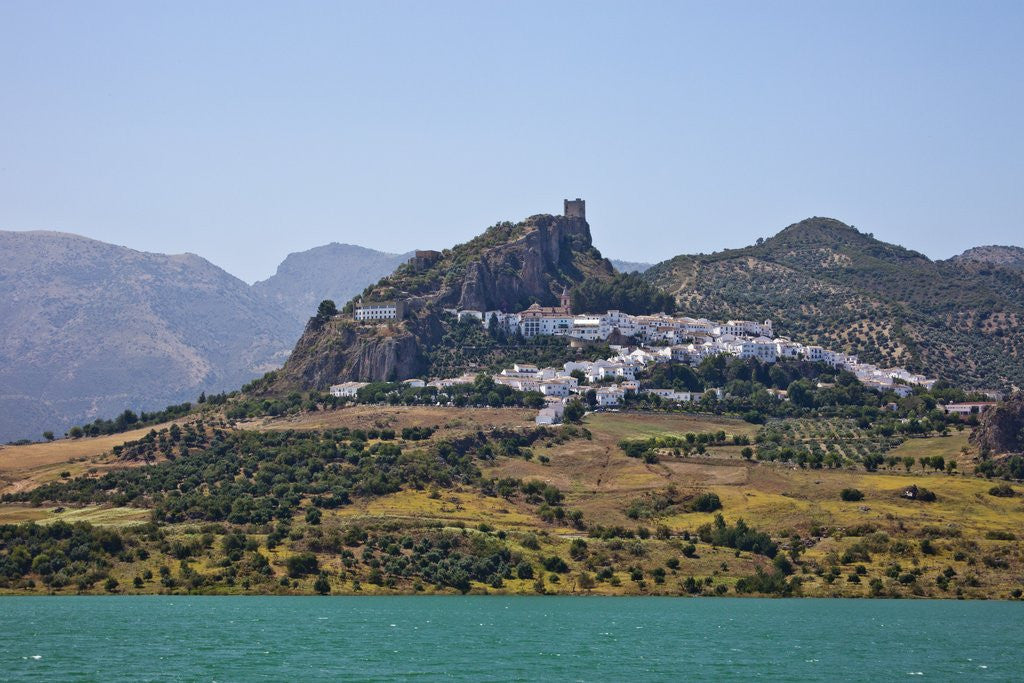 Detail of The whitewashed village of Zahara de la Sierra, Spain by Anonymous