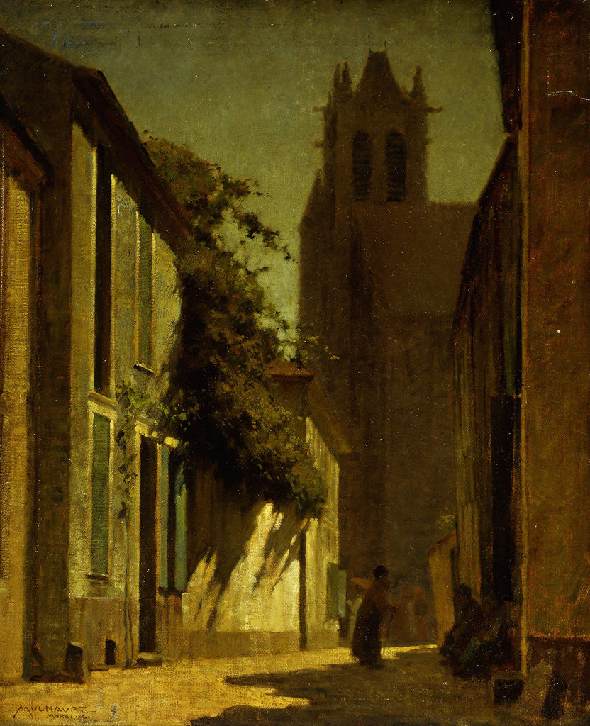 Detail of Street Scene, Moret by Frederick John Mulhaupt