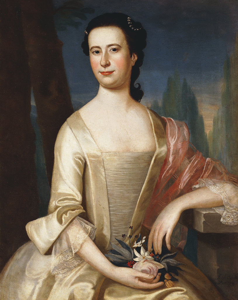 Detail of Portrait of a Woman by John Singleton Copley