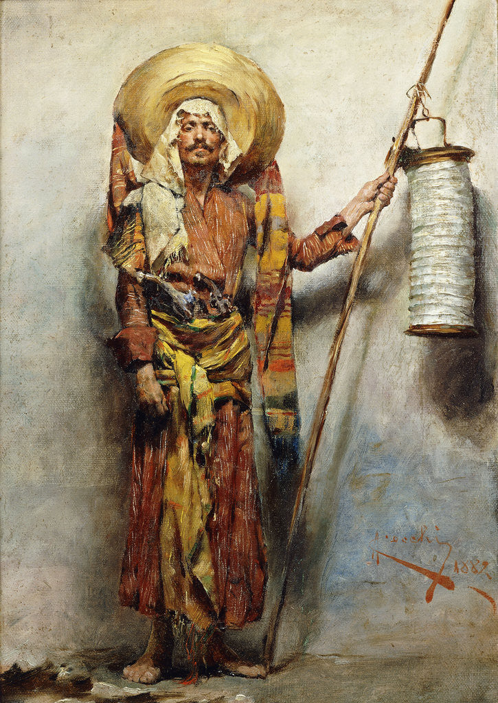 Detail of On Guard by Augusto Cecchi