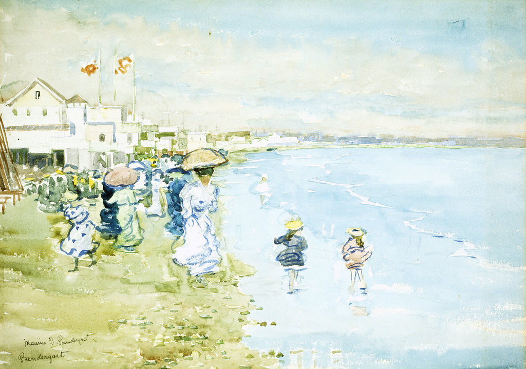 Detail of Revere Beach, Boston by Maurice Brazil Prendergast