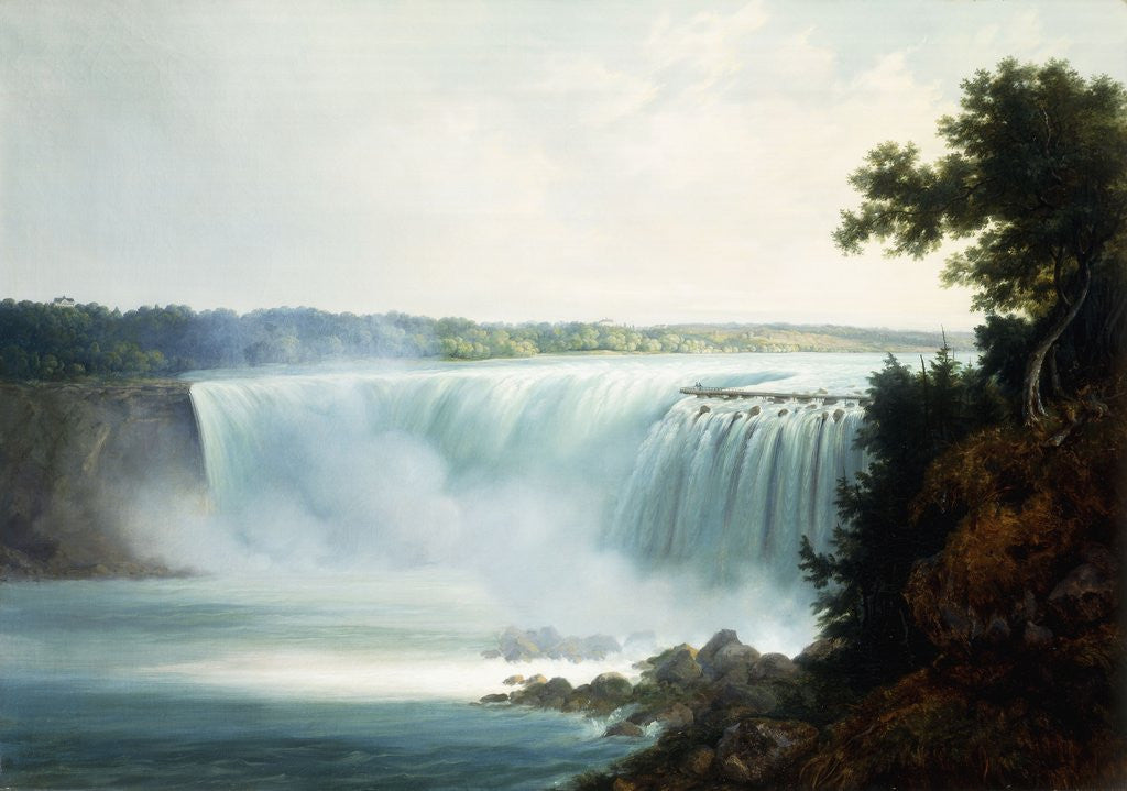 Detail of Niagara Falls by Gustavus Grunewald