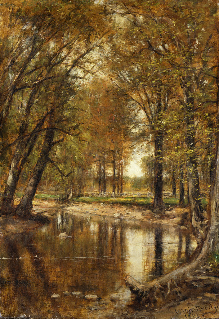 Detail of Spring on the River by Thomas Worthington Whittredge