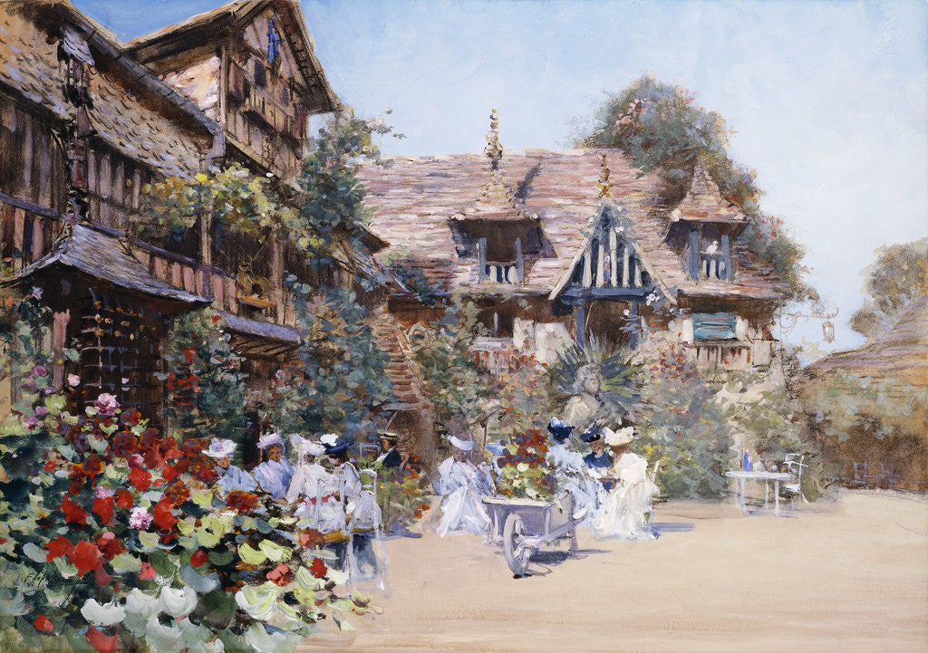 Detail of Luncheon at the Inn by Francis Hopkinson Smith
