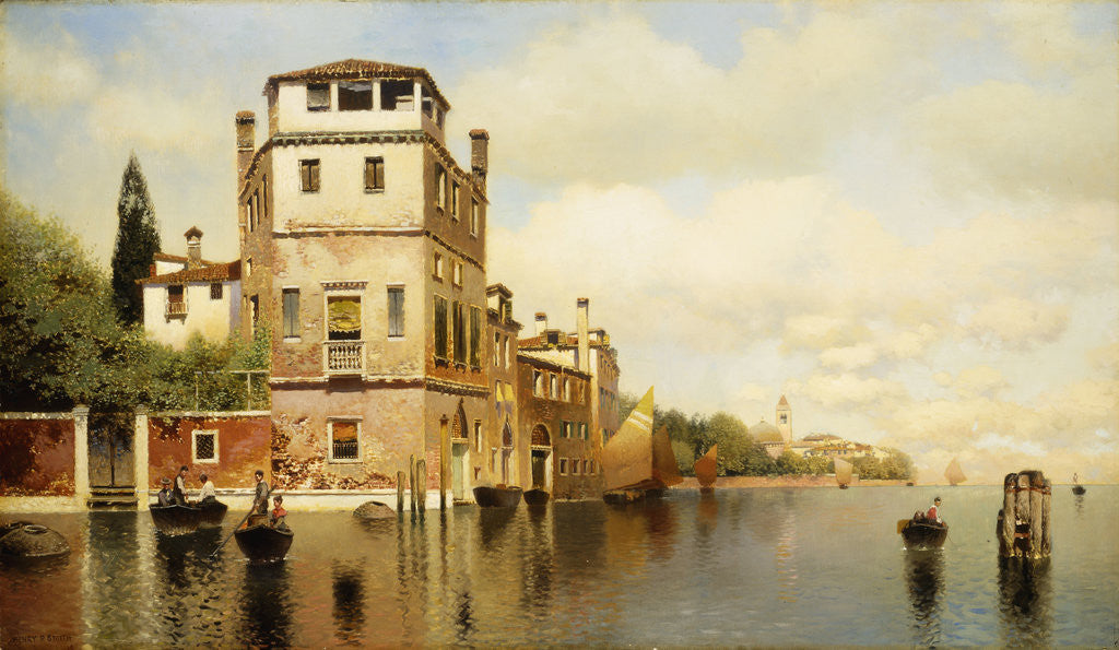 Detail of Mid-day at Venice by Henry Pember Smith