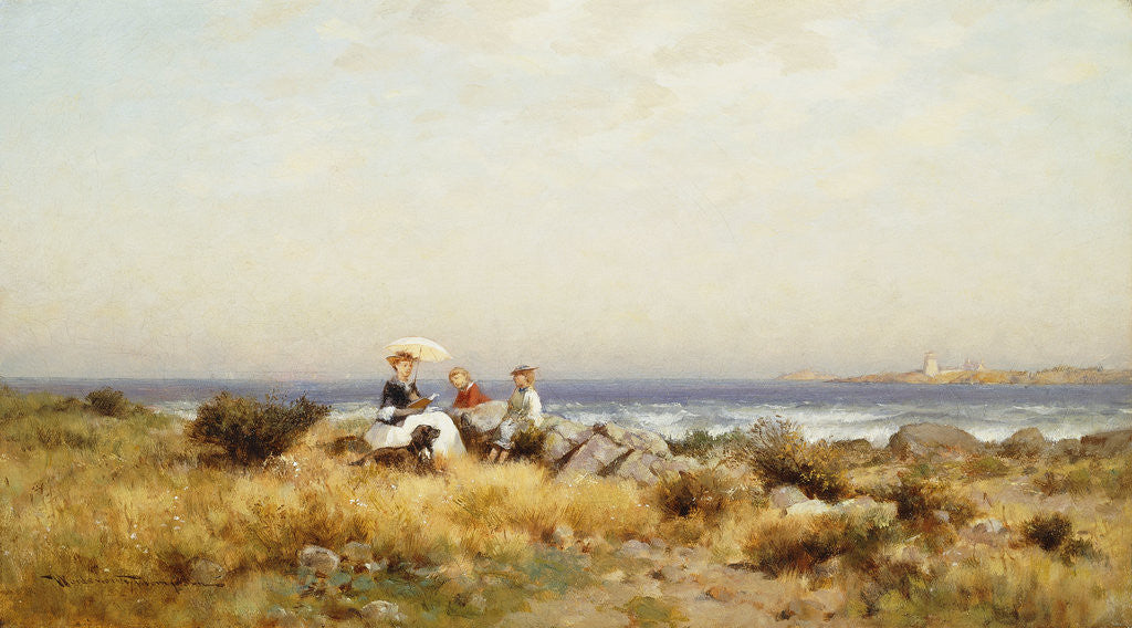 Reading by the Sea by Alfred Wordsworth Thompson