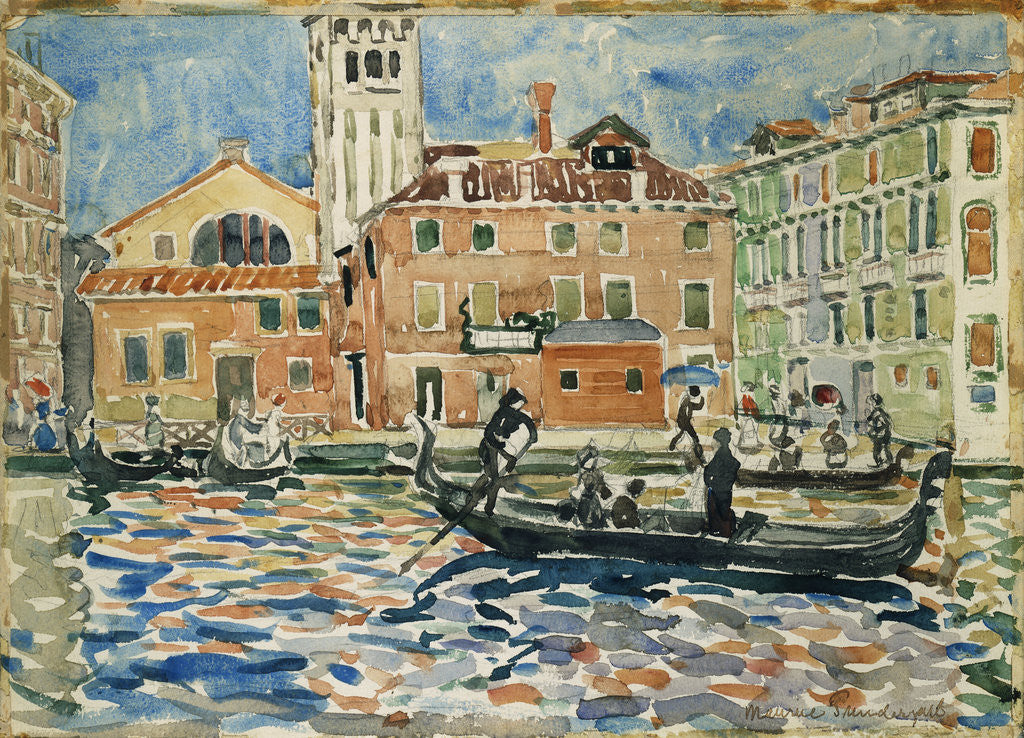 Detail of Venice by Maurice Brazil Prendergast