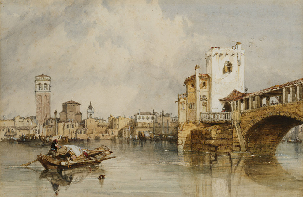 Detail of Pavia by William Clarkson Stanfield