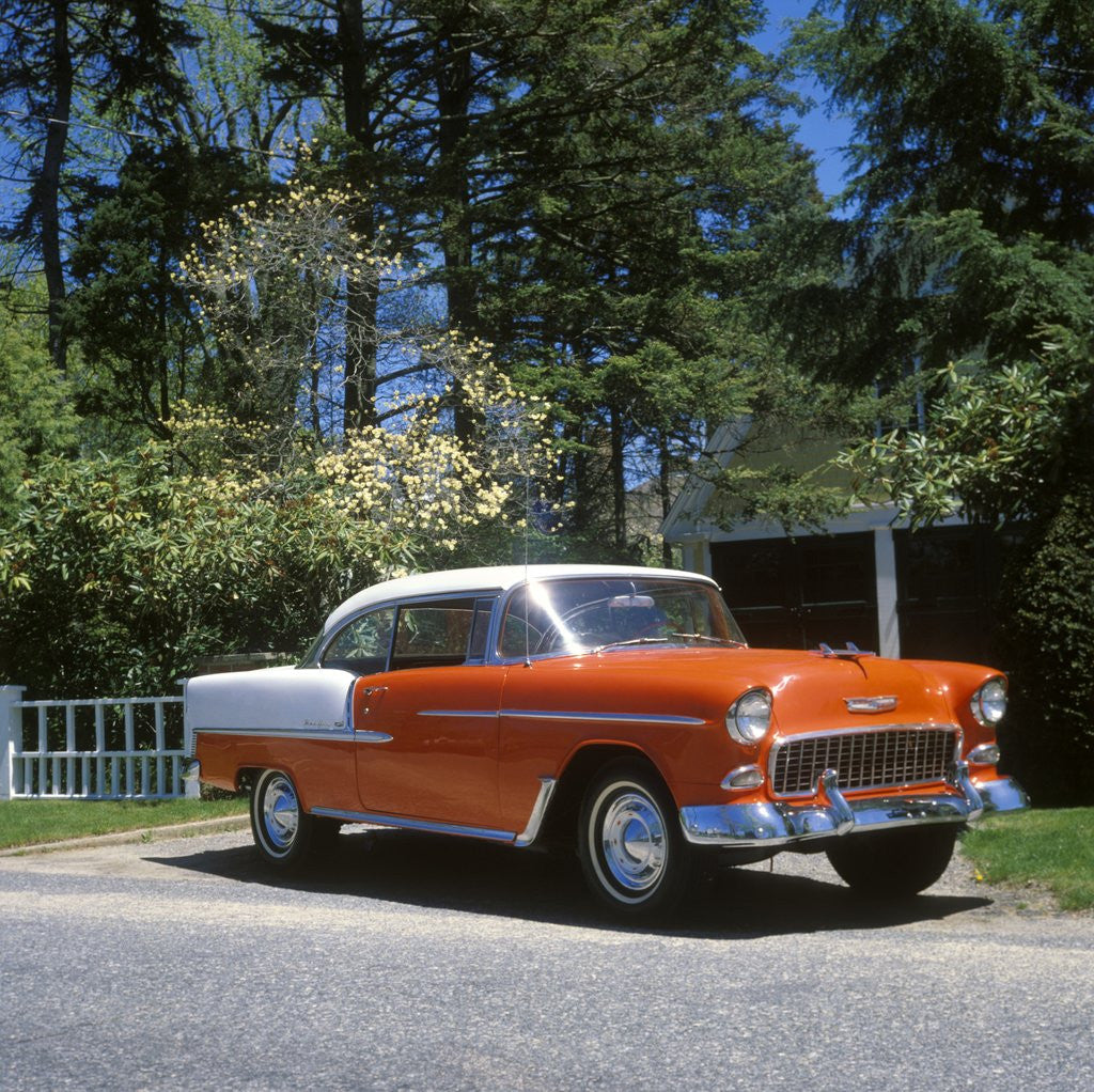 Detail of 1955 Bel Air Chevrolet automobile by Anonymous
