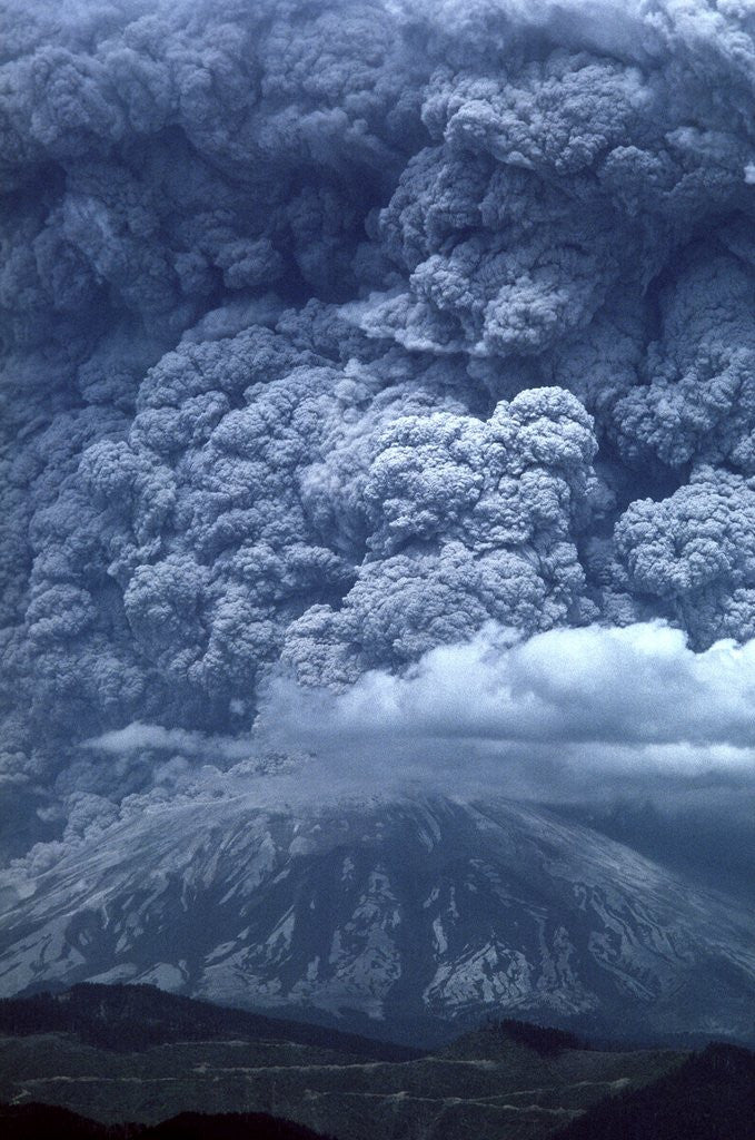 Detail of Mount St. Helens eruption by Anonymous