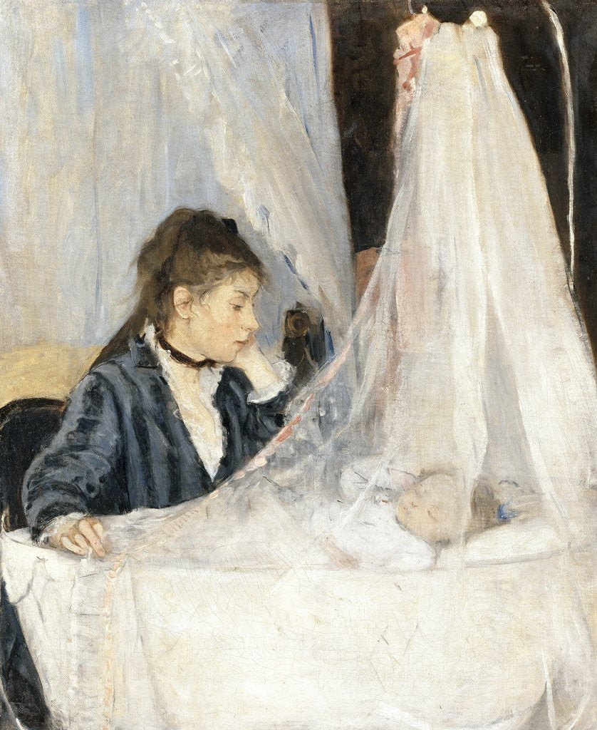 Detail of The Cradle by Berthe Morisot