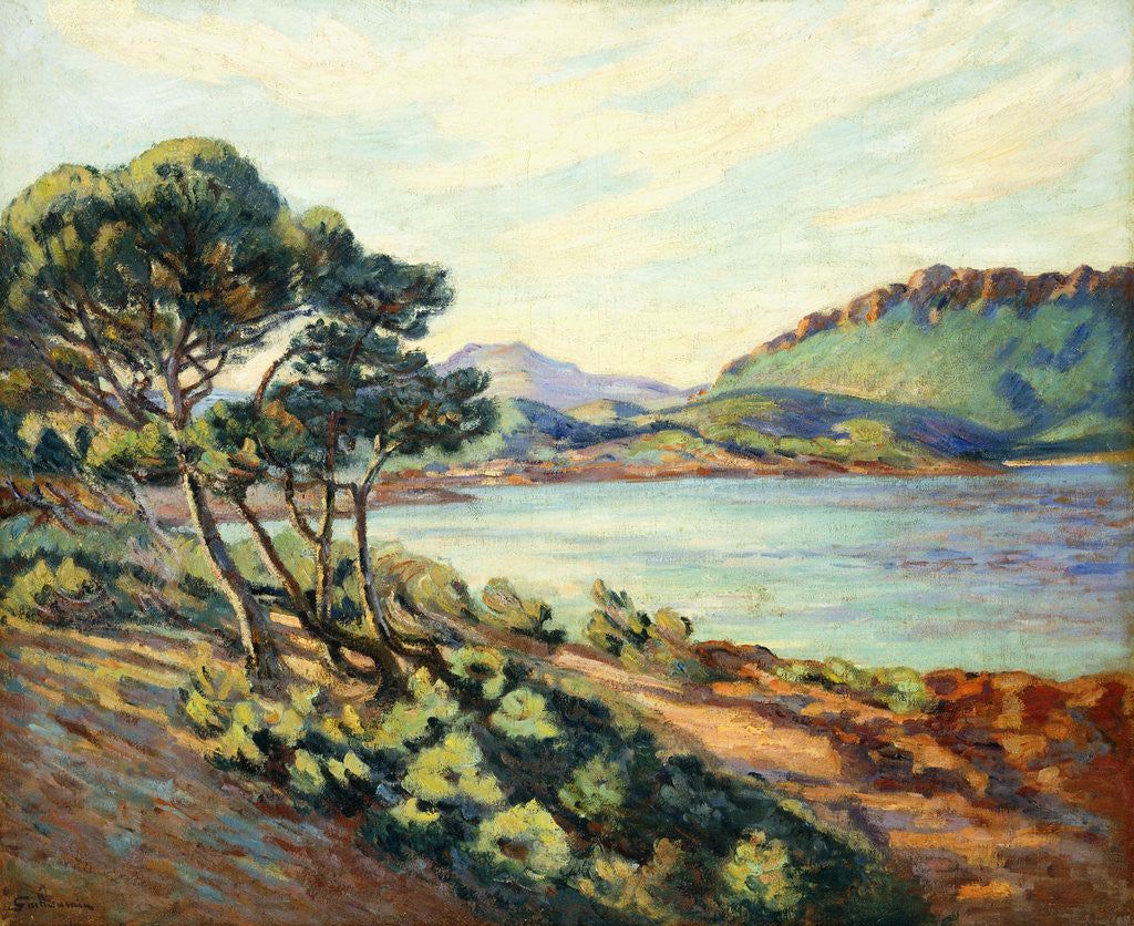 Detail of La Baie d'Agay by Armand Guillaumin