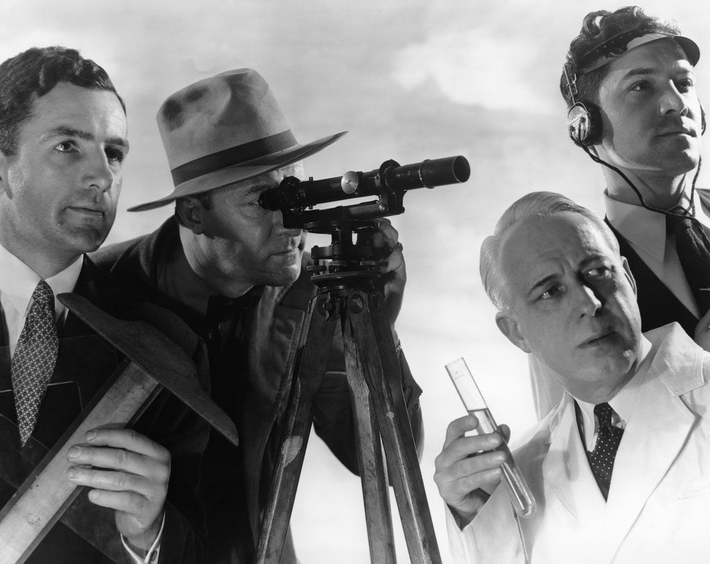 Detail of 1950s male professionals by Anonymous