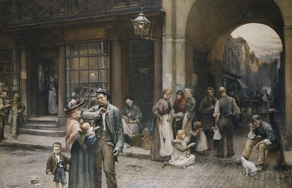 Detail of Saturday Night by William Permeanus Cornish