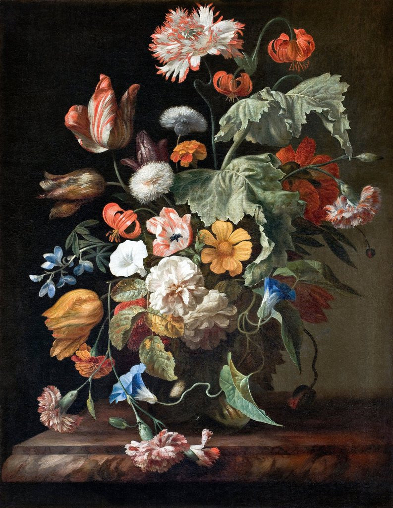 Detail of Still-Life with Flowers by Rachel Ruysch
