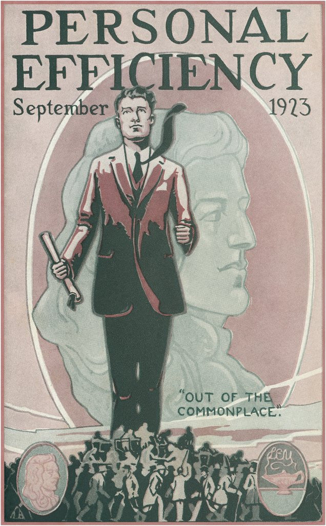 Detail of Personal Efficiency Magazine Cover by Anonymous