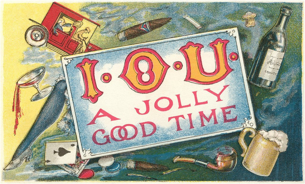 Detail of IOU a Jolly Good Time by Anonymous