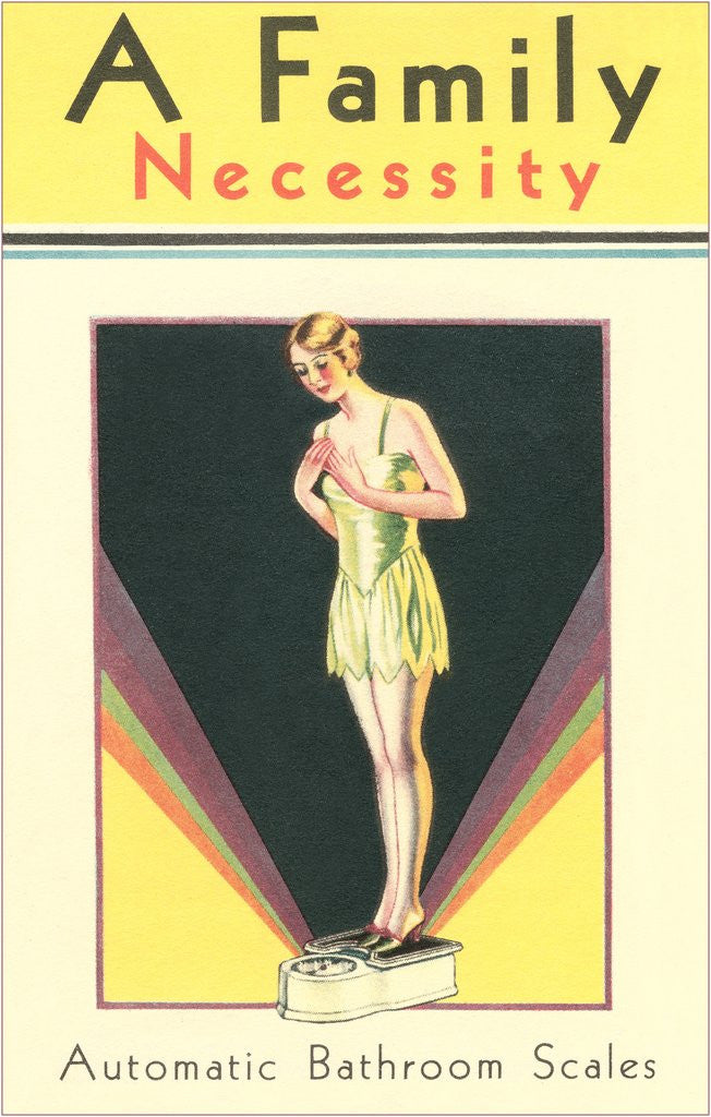 Detail of Bathroom Scale, A Family Necessity by Anonymous