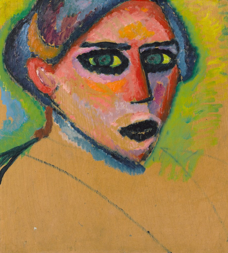 Detail of Woman's Face by Alexej Von Jawlensky