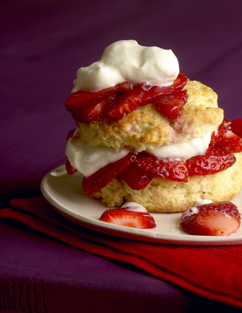Detail of Strawberry shortcake by Anonymous