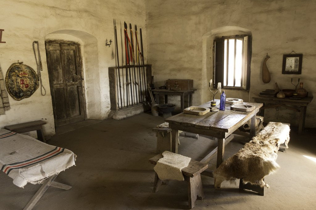 Detail of Barracks at La Purisima Mission State Park in Lompoc California by Corbis