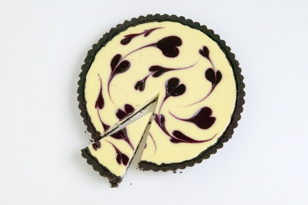 Detail of Chocolate-cherry cheesecake by Anonymous