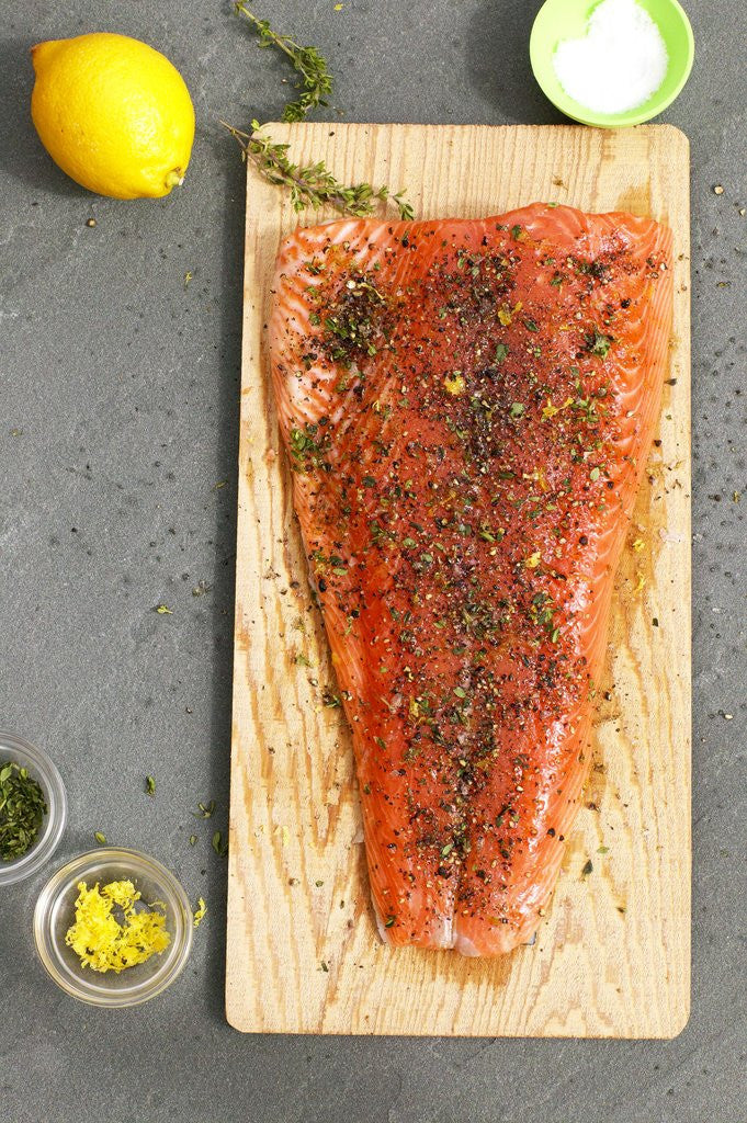 Detail of Herb covered salmon by Anonymous