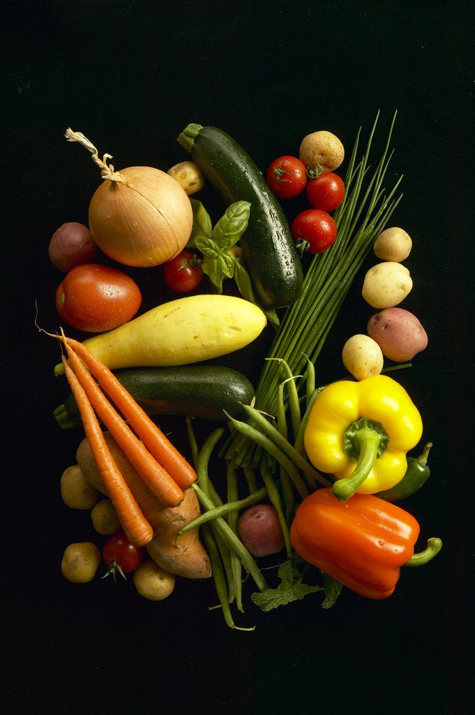 Detail of Assorted vegetables by Anonymous