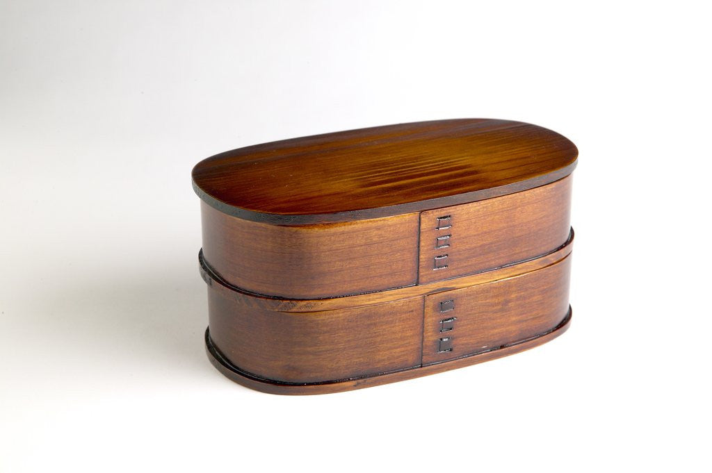 Detail of Oval bento box by Anonymous
