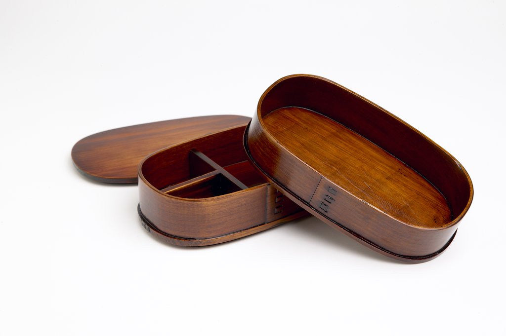 Detail of Unstacked bento box by Anonymous
