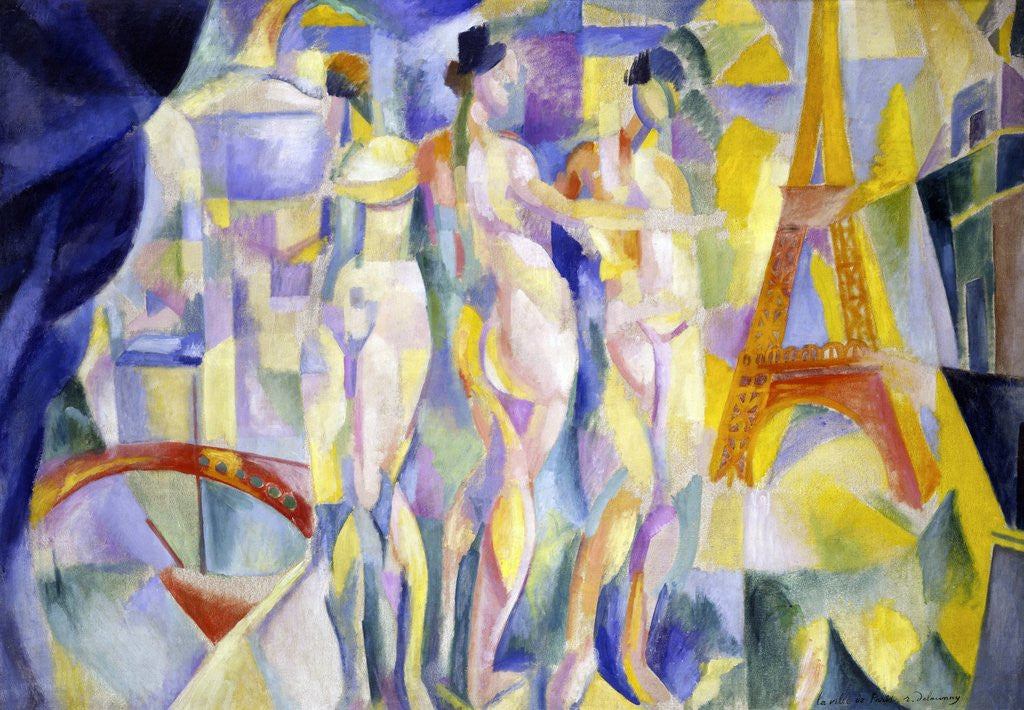 Detail of The City of Paris (La Ville de Paris) by Robert Delaunay