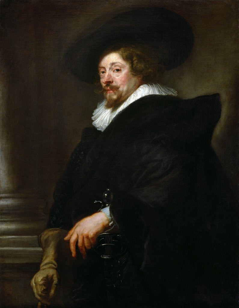 Detail of Self Portrait by Peter Paul Rubens