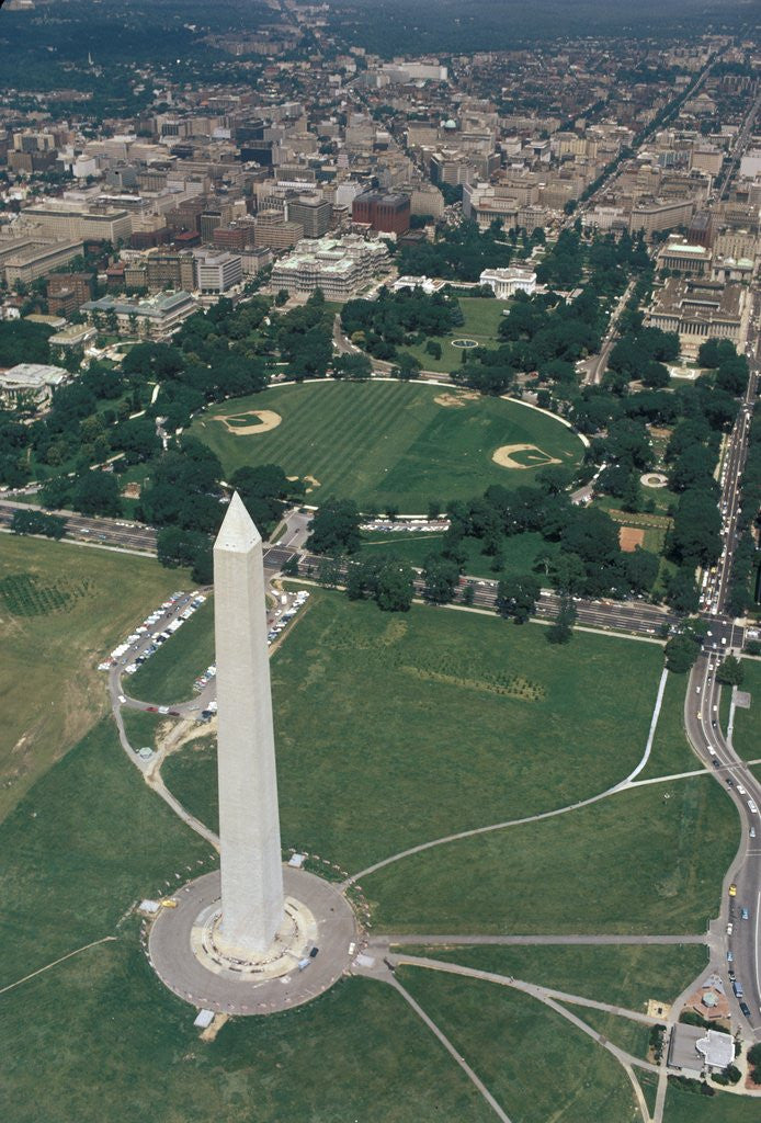 Detail of Rare aerial, the Washington Monument by Anonymous